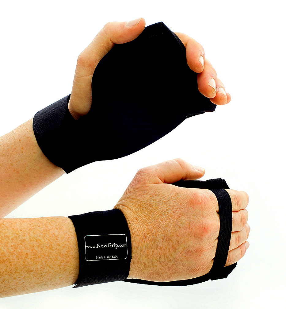 Wrist Wraps and Leather Grip Workout Gloves w Suits Men & Women Weightlifting Hand Grips Non-Slip Protection