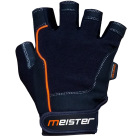 Meister MMA Weight Lifting Glove top view orange and black