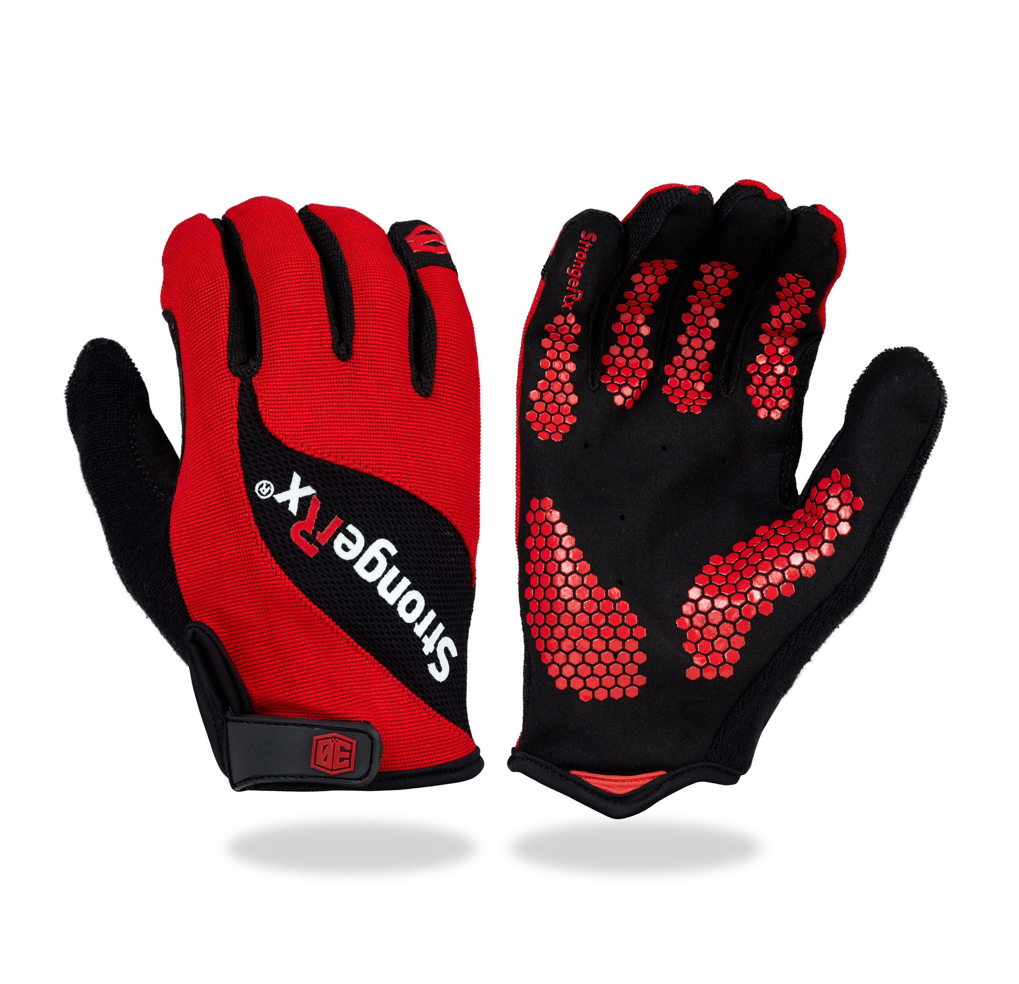 StrongerRx 3.0 Gloves for WODs Red Pair