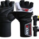 RDX Leather Weight Lifting Gloves w 3.5 Wrist Support